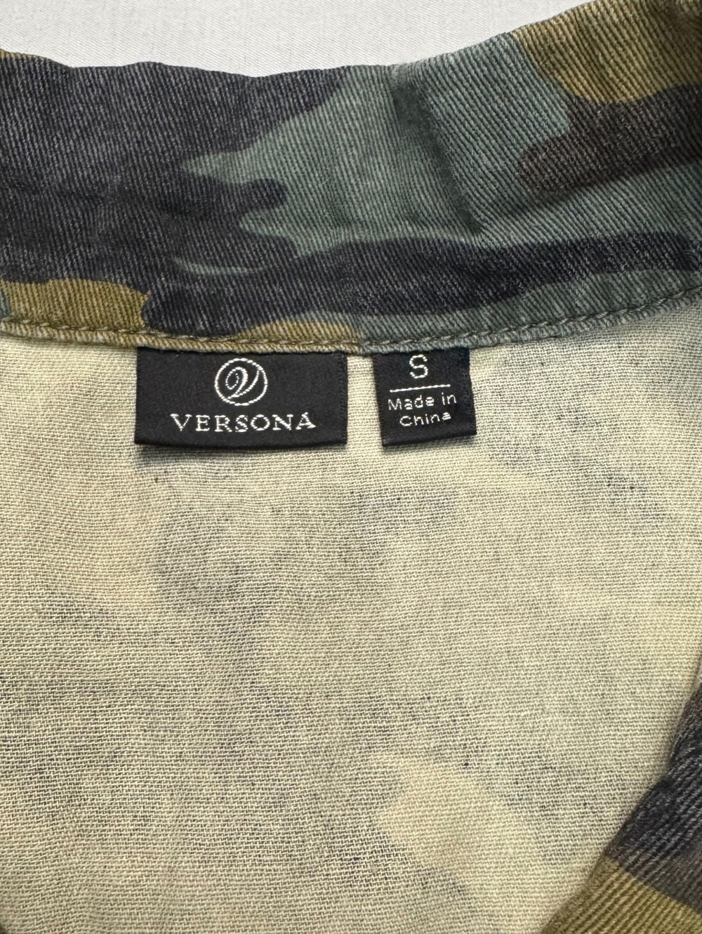 Versona Women S Camo Utility Jacket Embroidered Roses Military Cargo Safari Y2K - Picture 2 of 7
